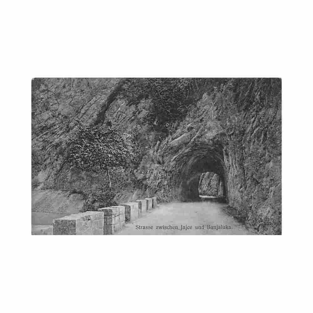 bosnia road between jajce and banja luka Vintage A4 Photo Print
