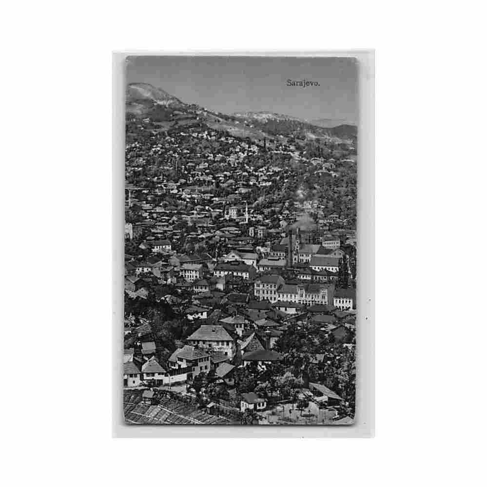 bosnia sarajevo general view leon finzi Vintage A4 Photo Print