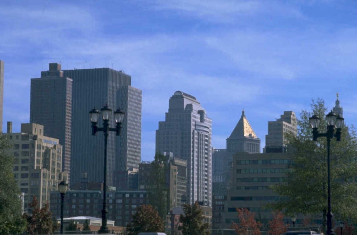 boston skyline hancock 1980s 1990s A4 Photo Print