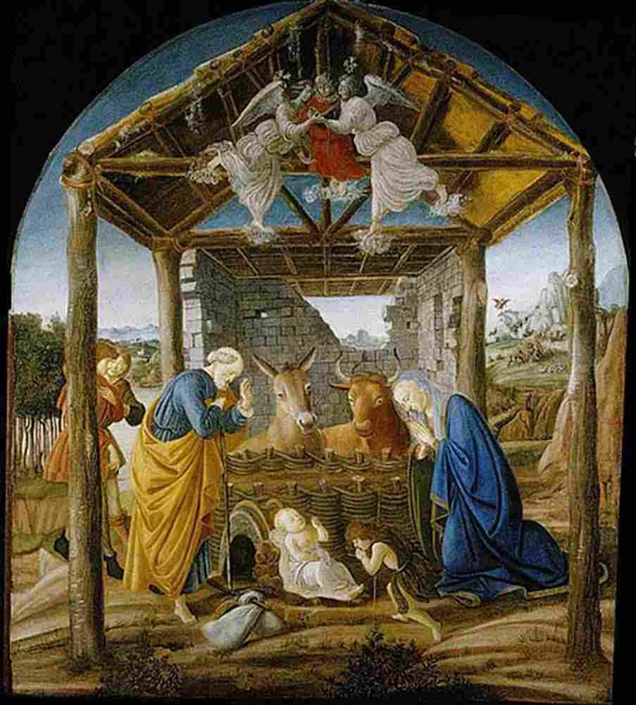 bot Nativity Art A4 Photo Print