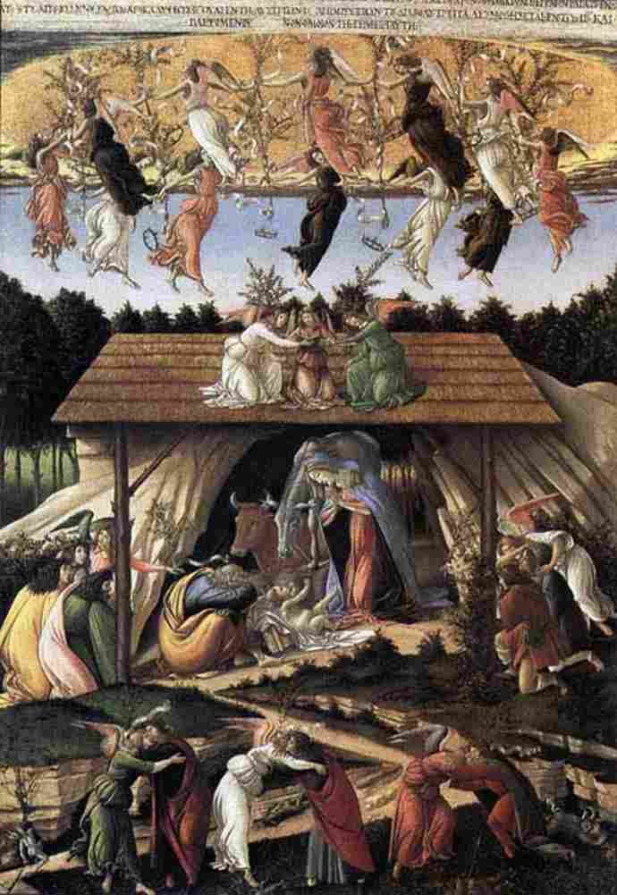 bot The Mystic Nativity Art A4 Photo Print
