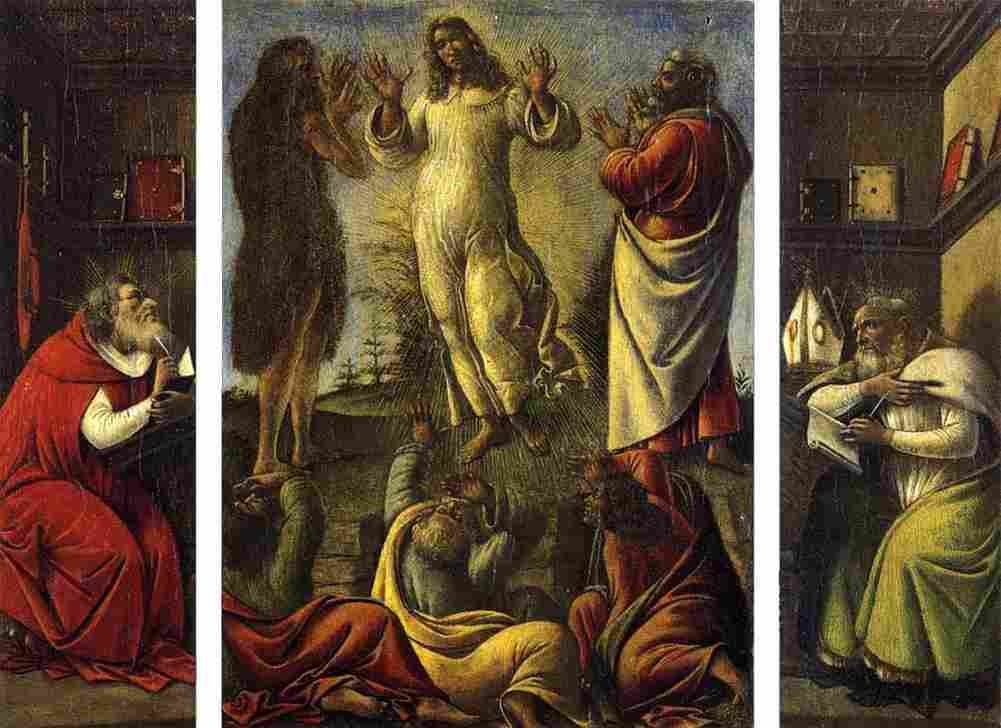 bot The Transfiguration Saint Jerome and Saint Augustine Art A4 Photo Print