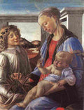 bot The Virgin and Child with an Angel Art A4 Photo Print