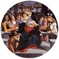 bot Virgin and Child with Six Angels and the Baptist Art A4 Photo Print