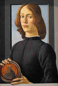 bot Young Man Holding a Medallion Art A4 Photo Print