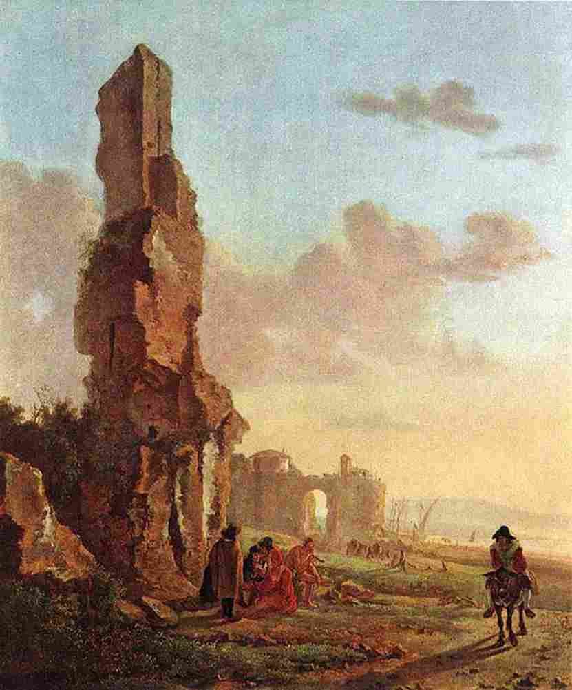 both Ruins at the Sea Art A4 Photo Print