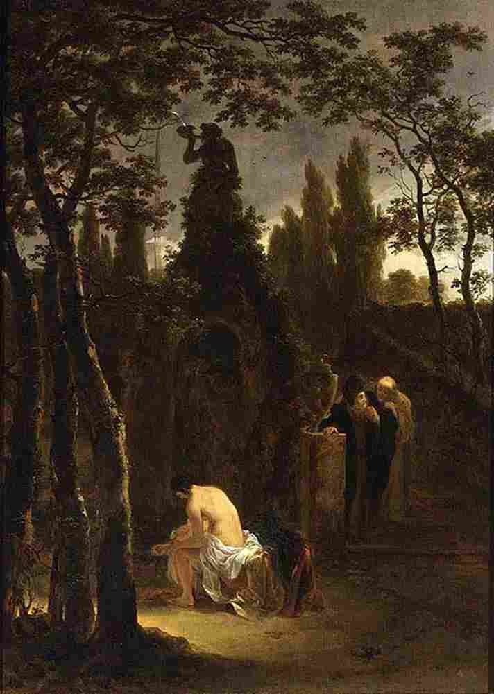 both Susanna and the Elders Art A4 Photo Print