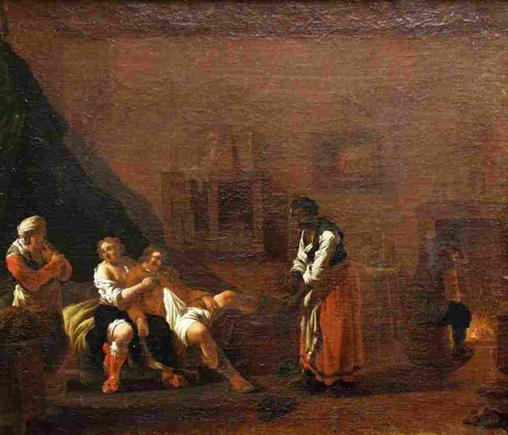 both andries scene in a brothel Art A4 Photo Print