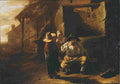 both andries travellers by a well Art A4 Photo Print