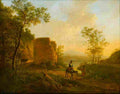 both jan a southern landscape with a ruin Art A4 Photo Print