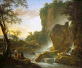 both jan italianate landscape with an artist sketching from nature Art A4 Photo Print