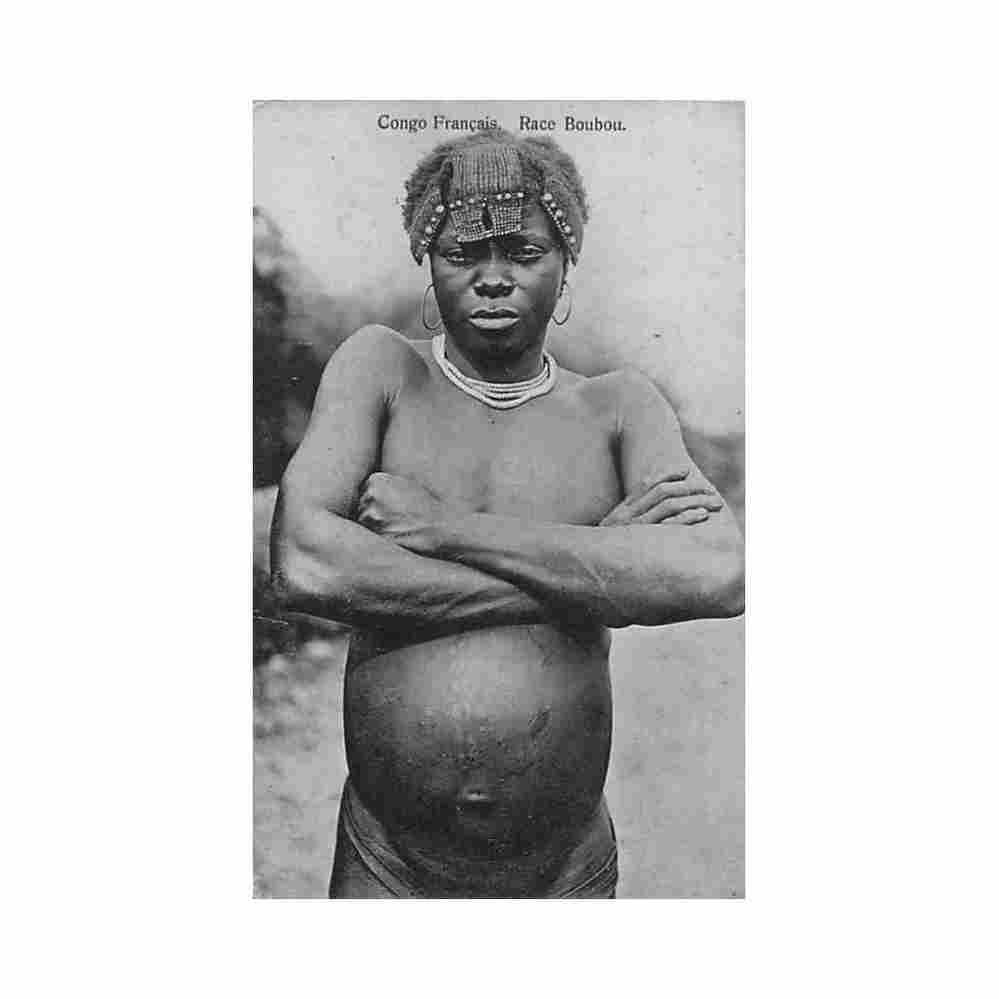 boubou race male auguste bechaud centrafrique race boubou homme ed auguste bech Vintage A4 Photo Print
