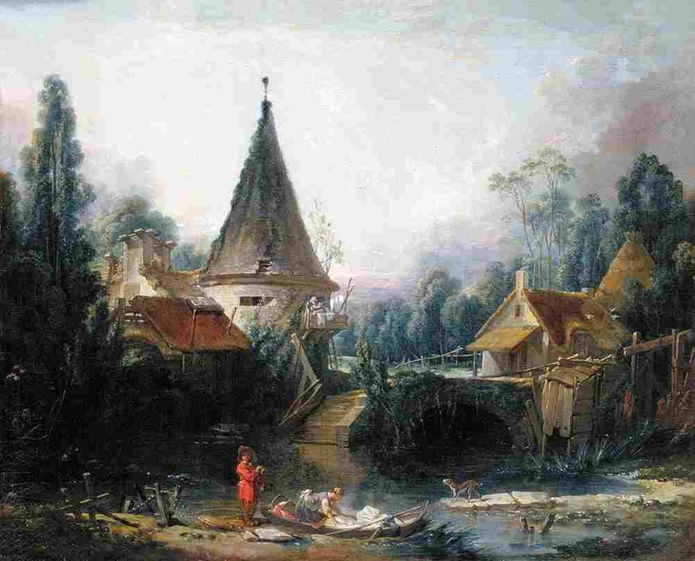 bouc Landscape near Beauvais Art A4 Photo Print