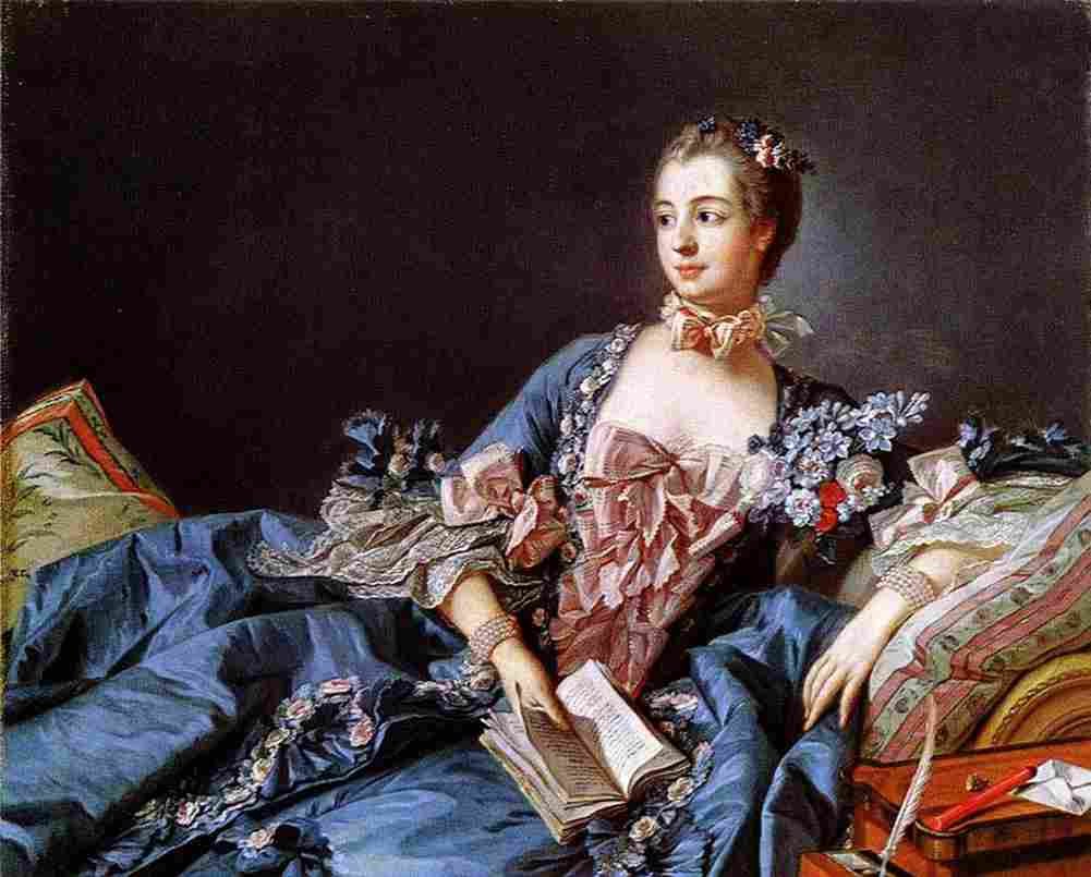 bouc Portrait of Madame de Pompadour Art A4 Photo Print