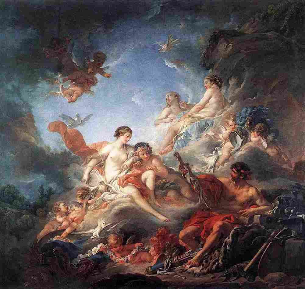bouc Vulcan Presenting Venus with Arms for Aeneas Art A4 Photo Print