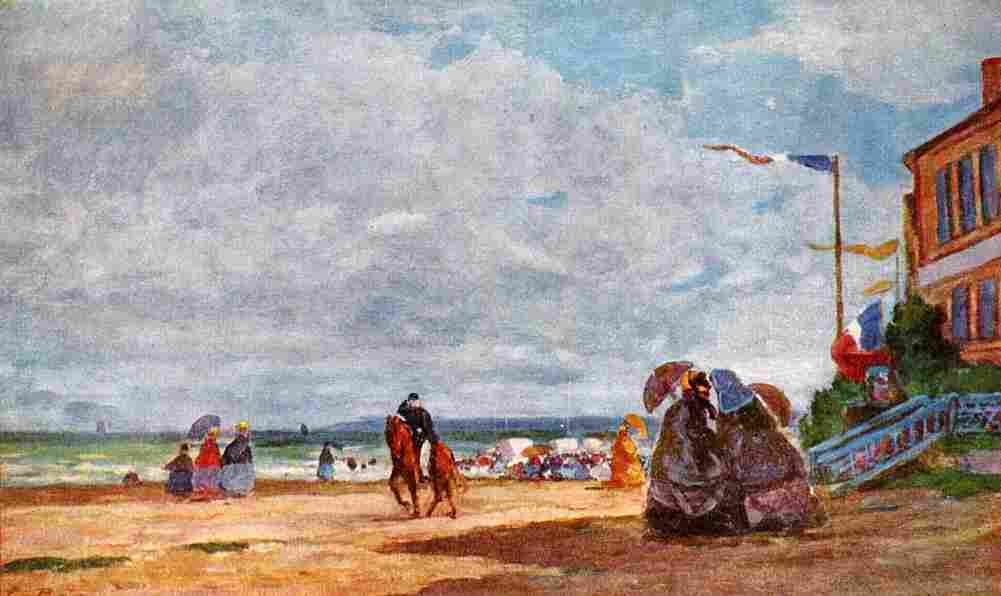 boud Strand von Trouville Art A4 Photo Print