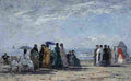 boud The Beach at Trouville Art A4 Photo Print