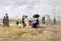boud Trouville Beach Scene Art A4 Photo Print