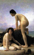 boug Bathers Art A4 Photo Print
