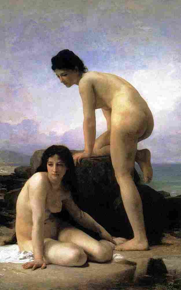 boug Bathers Art A4 Photo Print