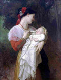 bouguereau Maternal Admiration Art A4 Photo Print
