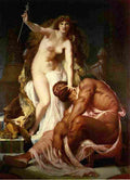 boul Hercules at the Feet of Omphale Art A4 Photo Print