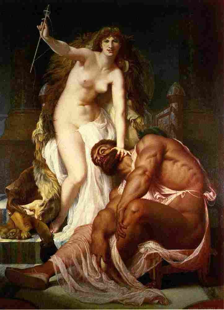 boul Hercules at the Feet of Omphale Art A4 Photo Print