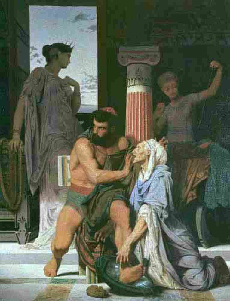 boul Odysseus Recognized by Euryclea Art A4 Photo Print
