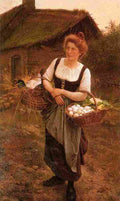 boul The Farm Girl Art A4 Photo Print