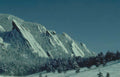 boulder peaks winter Vintage A4 Photo Print