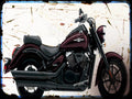 boulevard c90 b o s s Suzuki A4 Photo Print Motorbike Vintage Aged