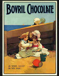 bovril chocolate beach john hassal 1900s Advert A4 Photo Print