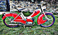 bown moped motorbike A4 Photo Print