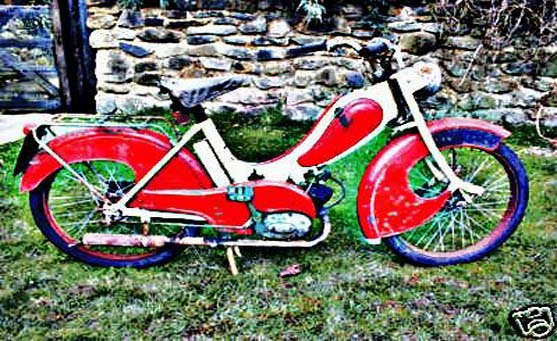 bown moped motorbike A4 Photo Print