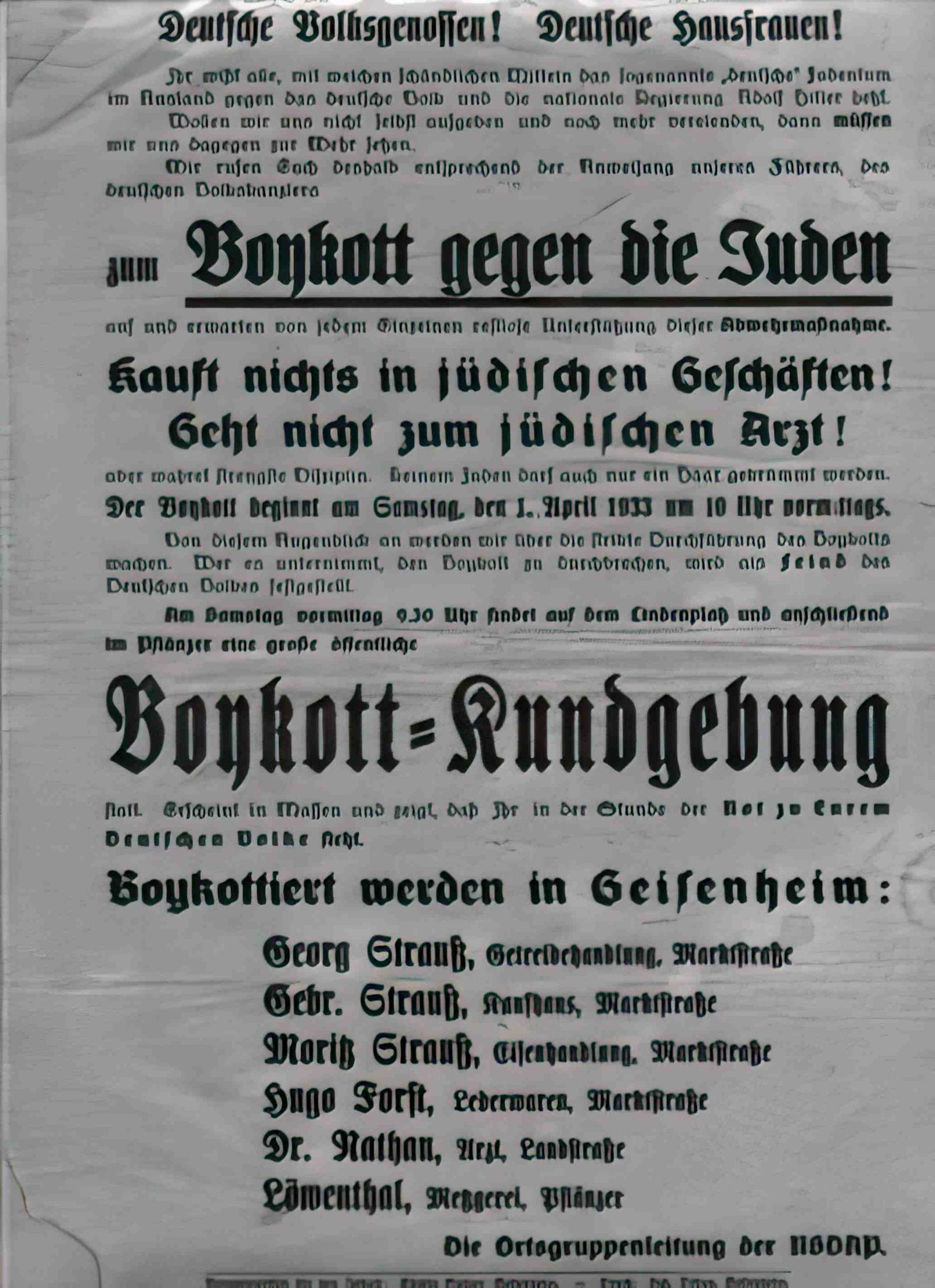 boycott Advert A4 Photo Print