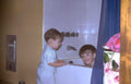 boys bathtub mirror Vintage A4 Photo Print