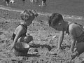 boys sand beach1980s 1990s A4 Photo Print