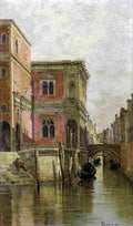 brandeis a venetian canal Art A4 Photo Print