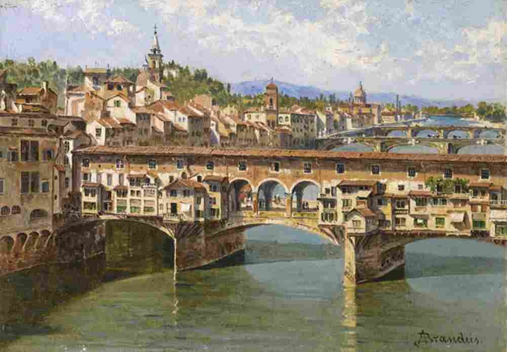 brandeis ponte vecchio Art A4 Photo Print