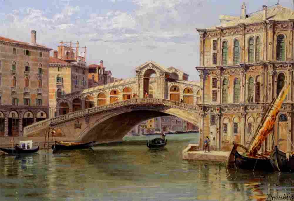 brandeis the rialto bridge Art A4 Photo Print