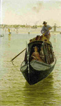 brandeis venetian gondola Art A4 Photo Print