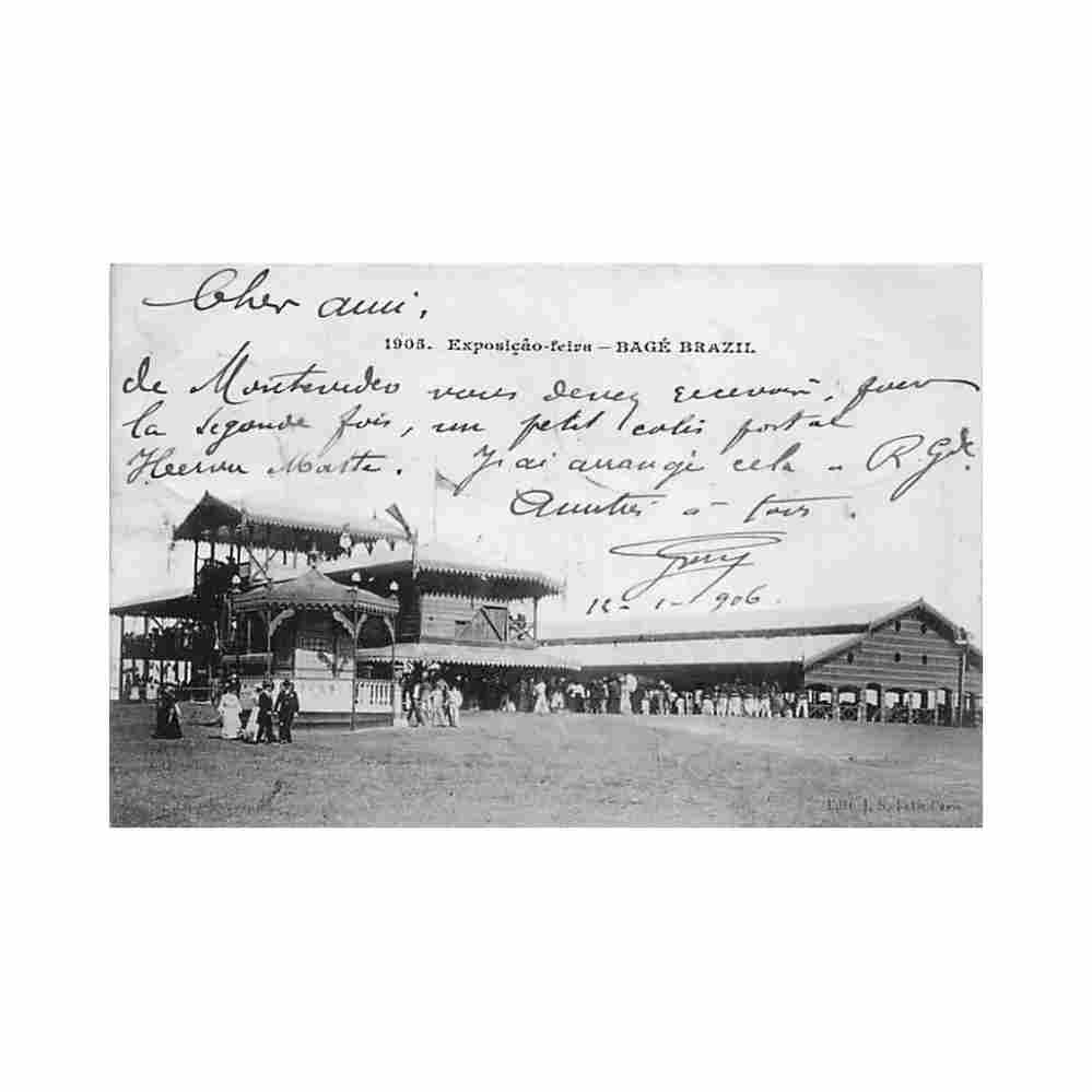 brasil bage exposicao feira 1905 ed j s petit paris Vintage A4 Photo Print