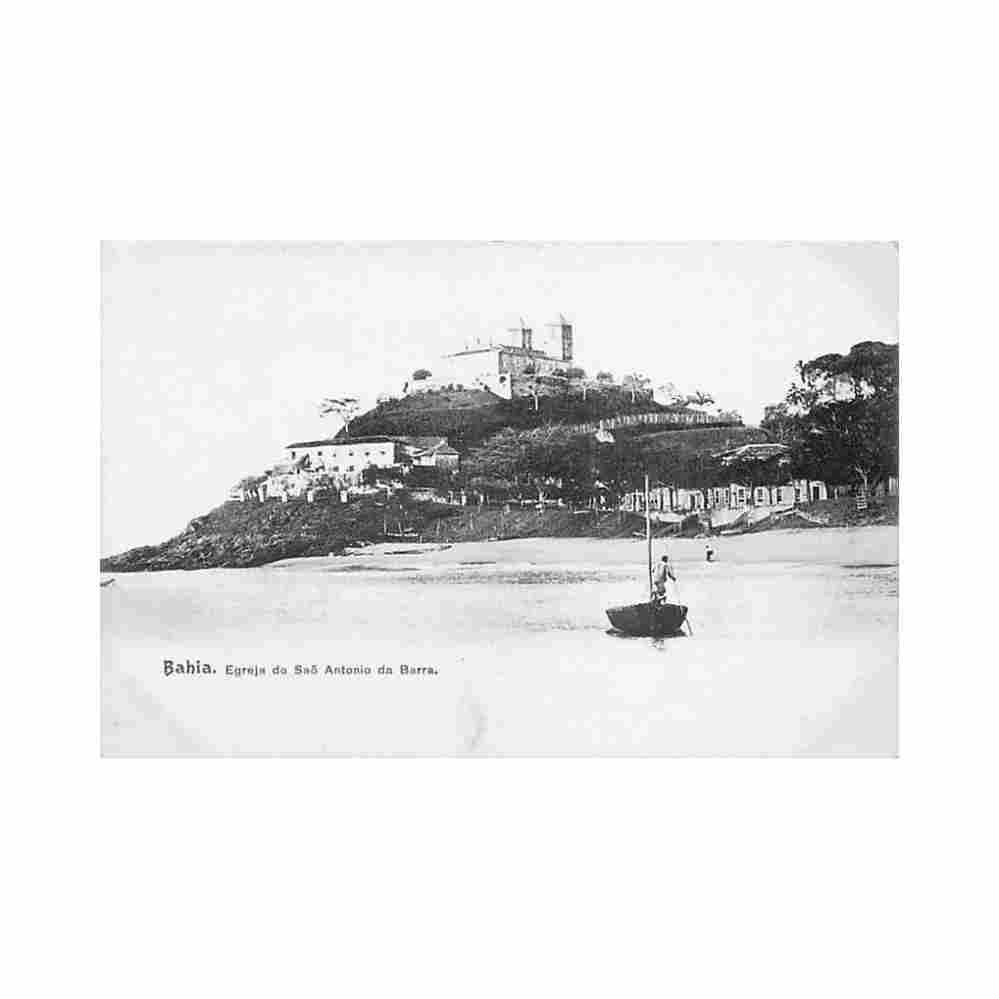 brasil bahia egreja do sao antonio da barra ed desconhecido Vintage A4 Photo Print
