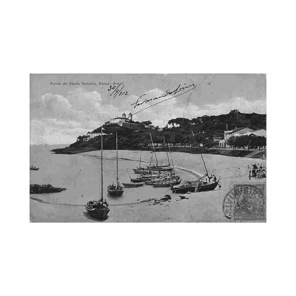 brasil bahia ponta de santo antonio ed j mello 246742 Vintage A4 Photo Print