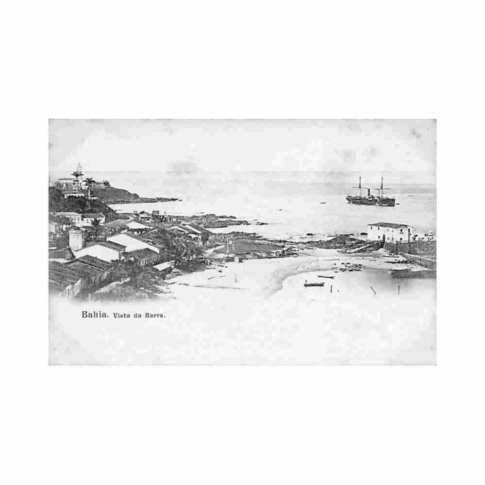 brasil bahia vista da barra ed desconhecido Vintage A4 Photo Print