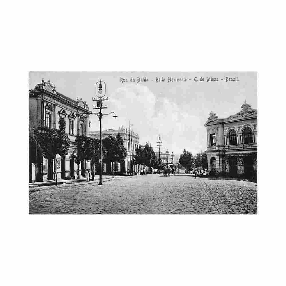 brasil bello horizonte rua da bahia ed lunardi machado Vintage A4 Photo Print