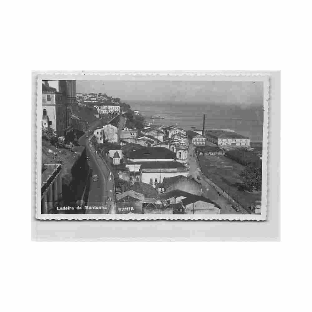 brasil brazil bahia ladeira da montanha ed desconhecido Vintage A4 Photo Print