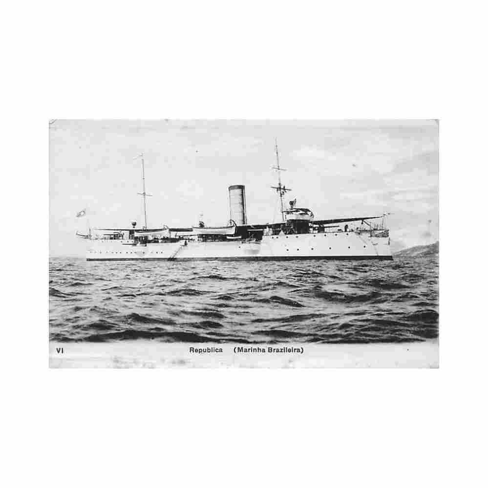 brasil brazil marinha brazileira republica ed a ribeiro vi Vintage A4 Photo Print