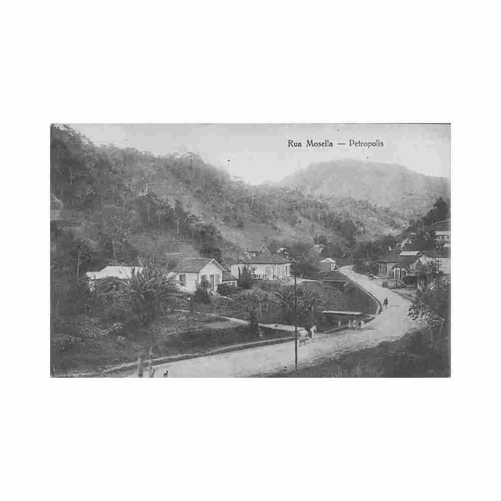 brasil brazil petropolis rua mosella ed papeleria silva Vintage A4 Photo Print