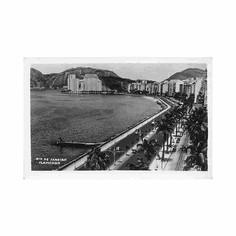 brasil brazil rio de janeiro flamengo ed desconhecido Vintage A4 Photo Print
